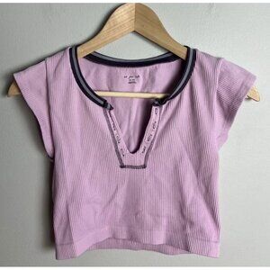 Urban Outfitters Out From Under Go For Gold Purple Crop Top Y2K Size M/L Womens